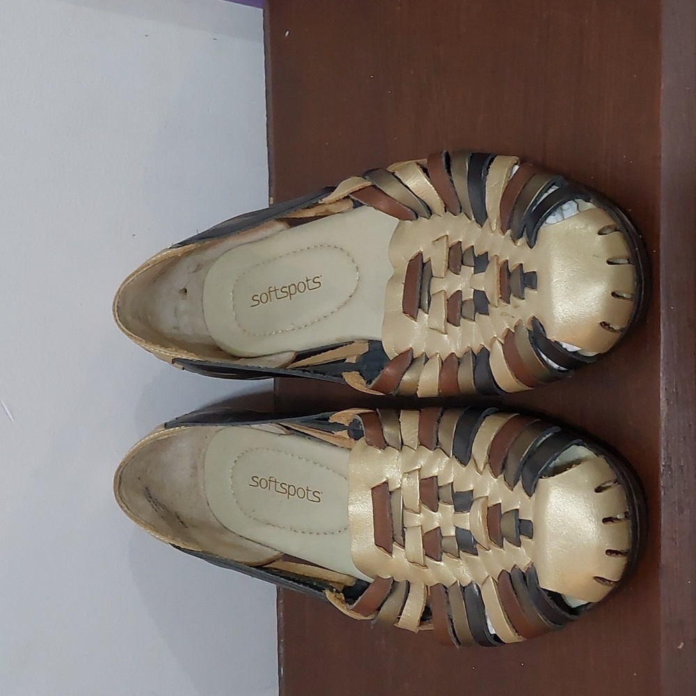 Softspots sandal Leather Size 7W